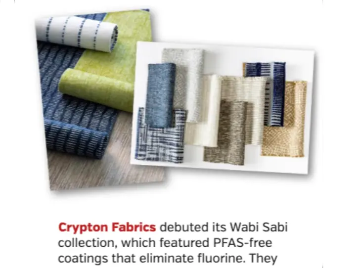 Crypton Fabrics debuted Wabi Sabi collection