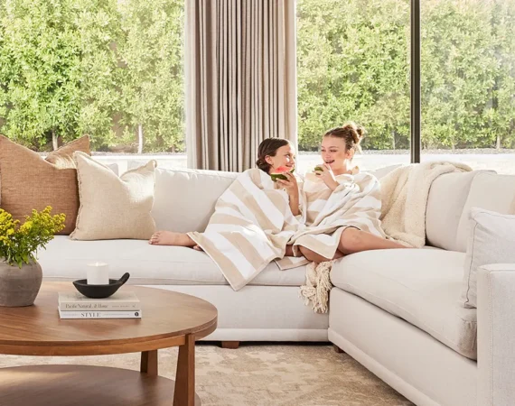 Luxury for Real Life: Discover a New Rowe Sectional in Crypton Cambric Cotton