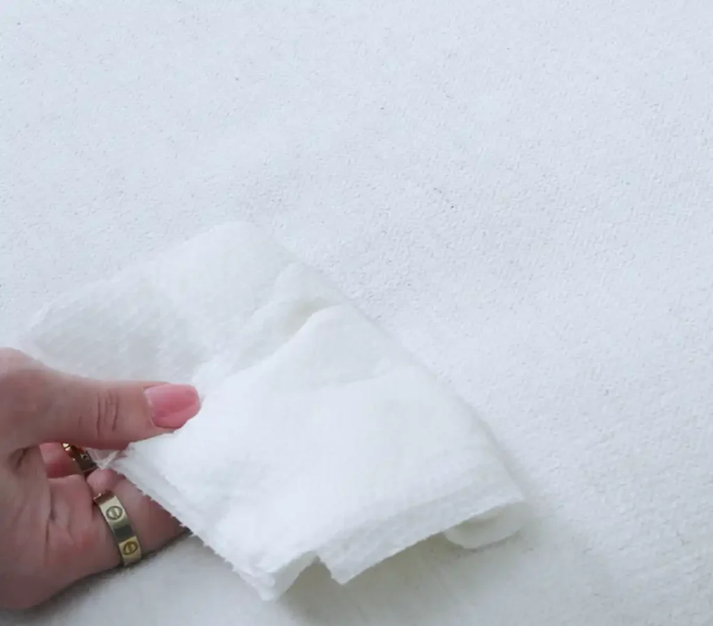 how to clean a white couch from red wine