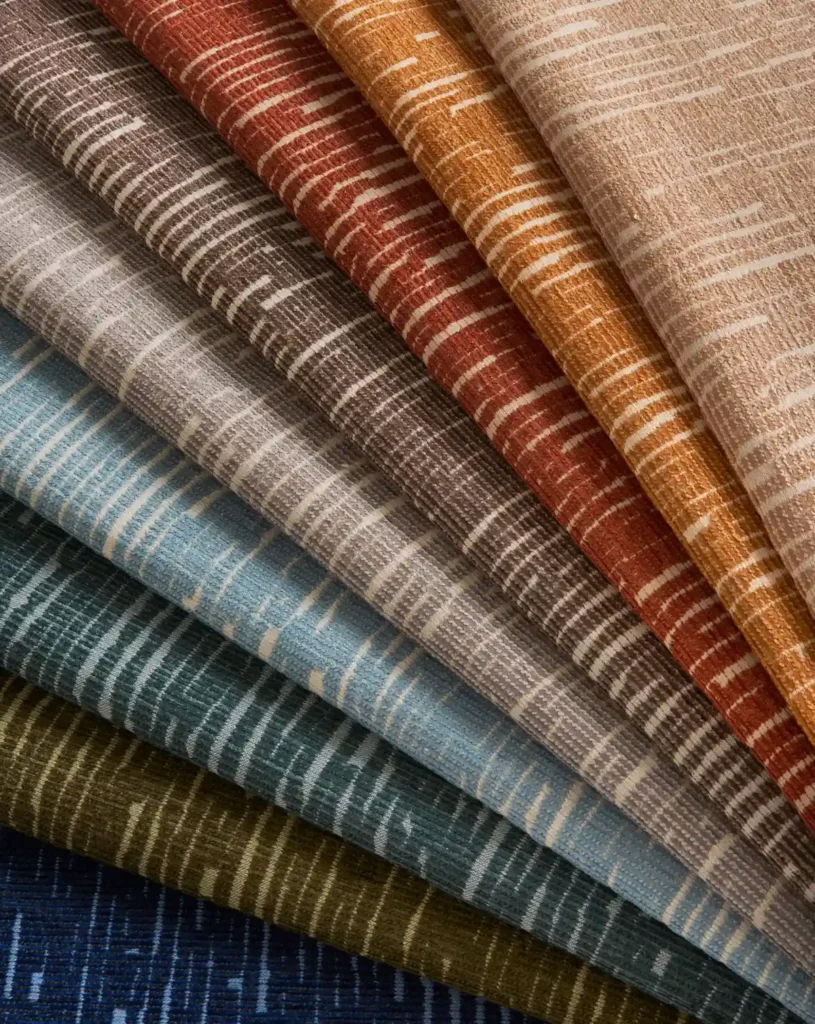 Kravet Contract stain-resistant upholstery fabrics - Montage Weaves Tideline swatches chenille fabric