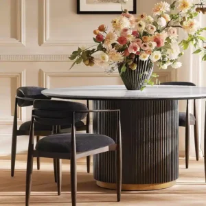 Arhaus dining chair with performance fabric