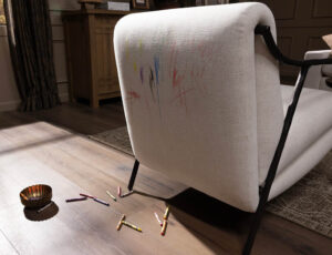 easy to clean white upholstery fabric chair Four Hands Furniture