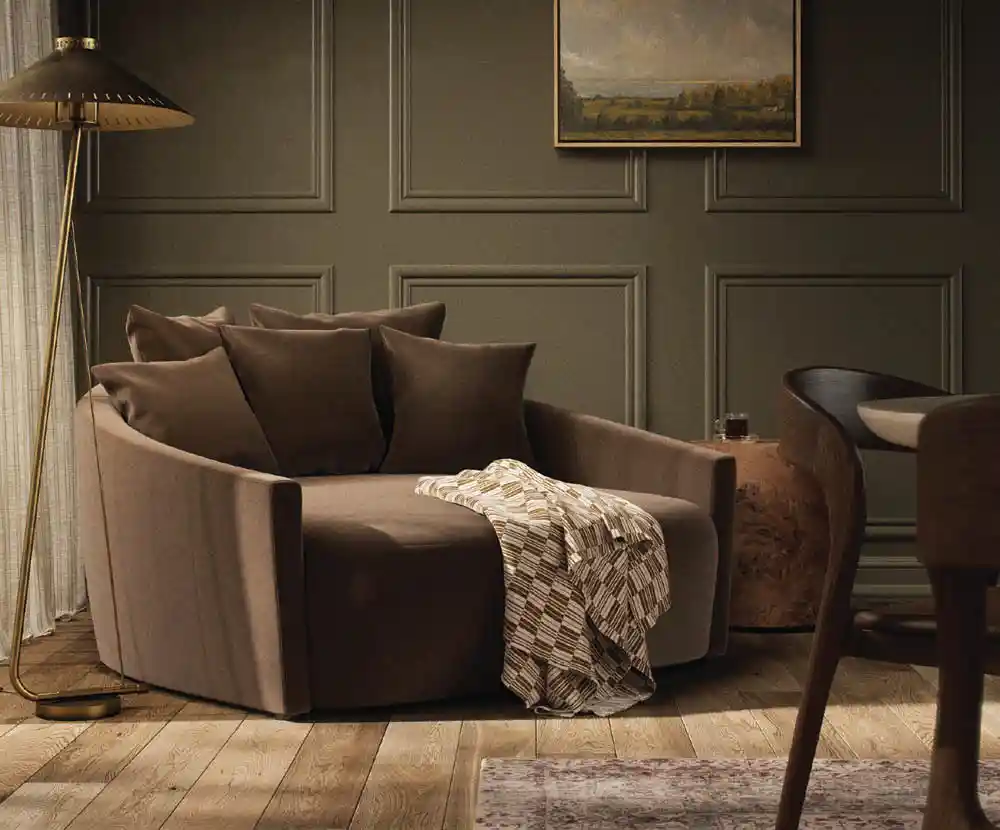 Best fabric sofa for kids stain resistant upholstery at Four Hands Furniture