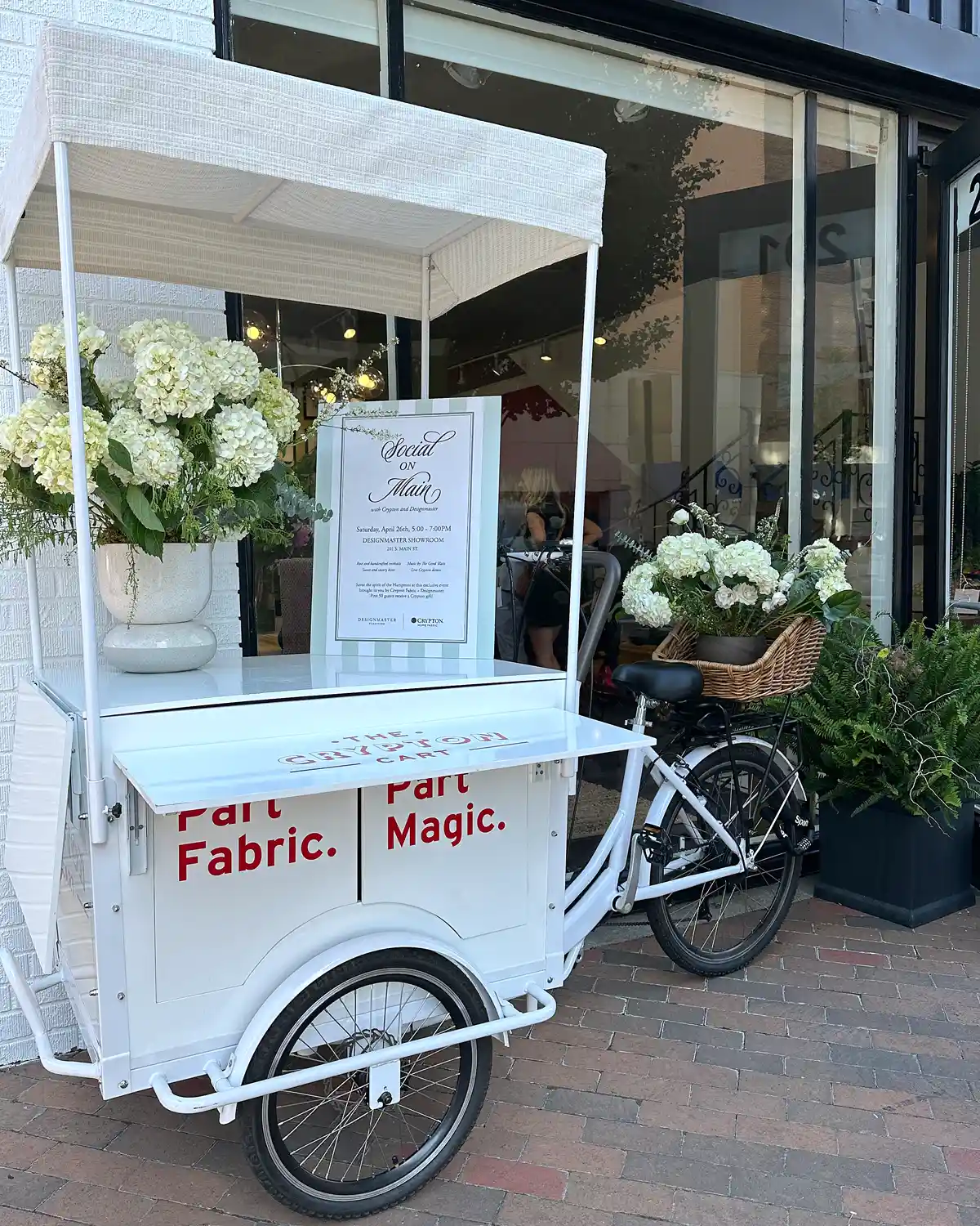 Crypton brought the party to the Designmaster showroom during High Point Market