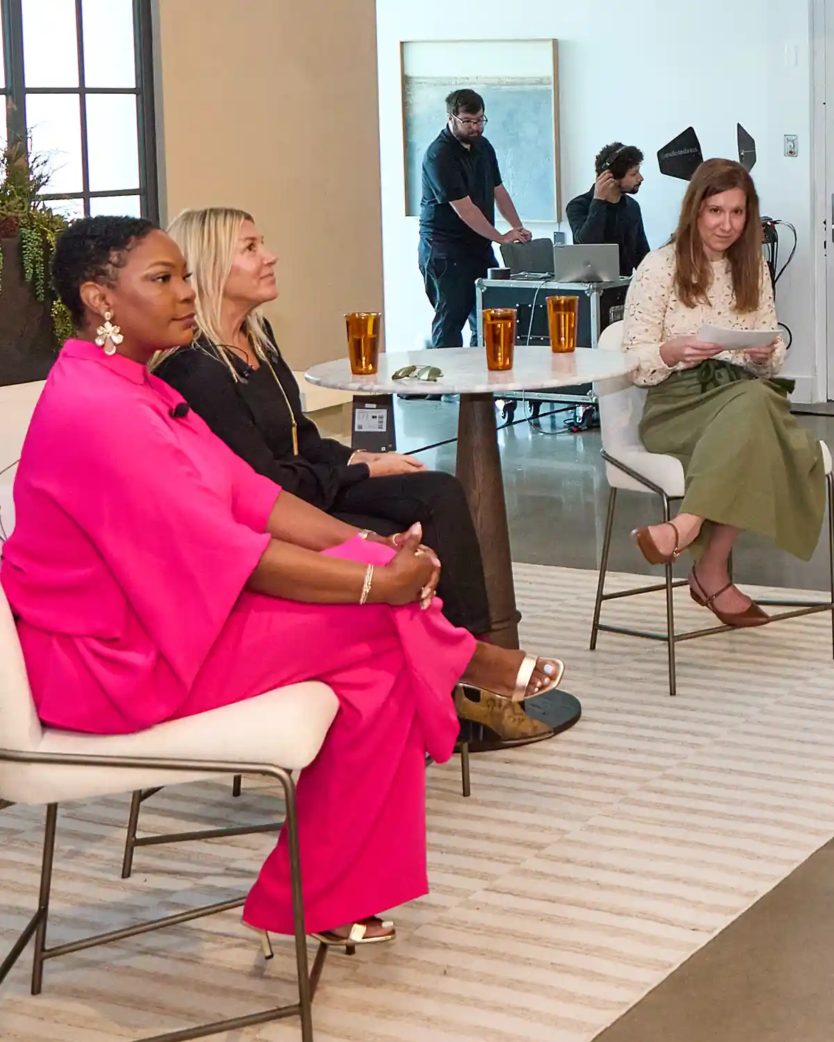 Business of Home and expert panel of interior designers record episode of Ask Me Anything podcast