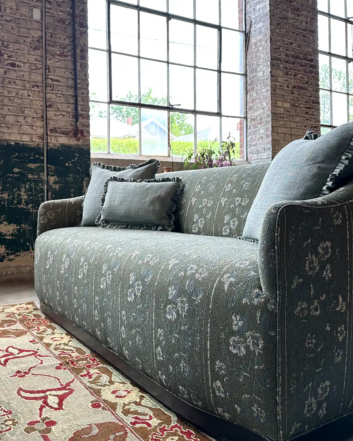 Crypton performance fabric upholstered on Cisco Home's Ava sofa