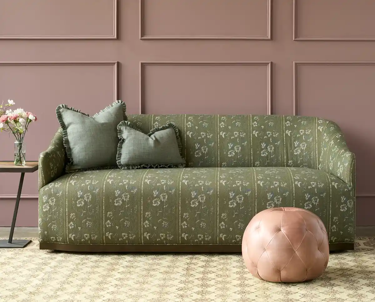 New upholstery fabric patterns - tapestry design performance sofa from Cisco