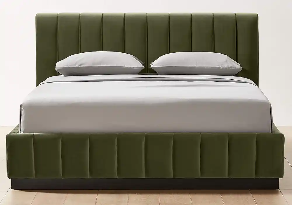 best upholstered beds in performance fabric