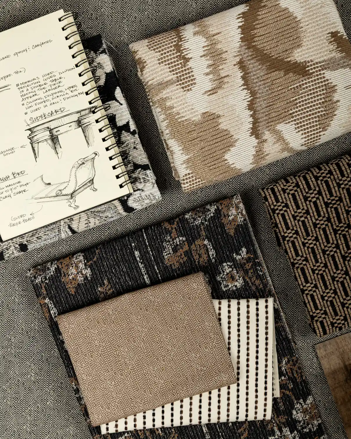 New upholstery fabric curated for interior designers tapestry fabrics available at Twenty Nine Park