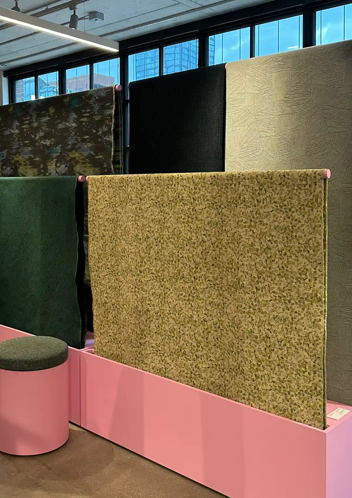 New Designtex contract upholstery fabric Little Leaf Collection - In The Cloud and Ridge fabric patterns