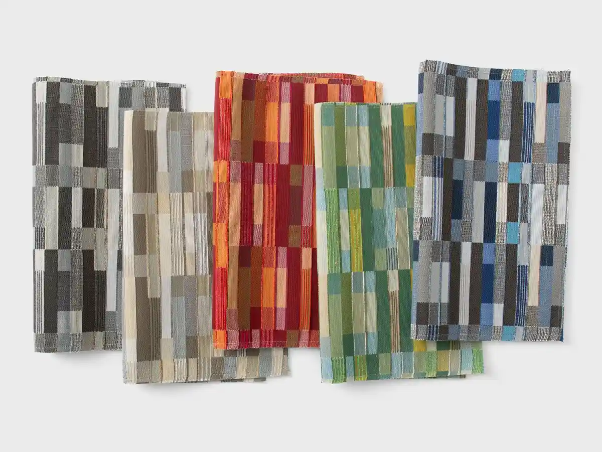 fabric trend to watch upholstery fabrics with geometric pattern like this one from Mayer Fabrics