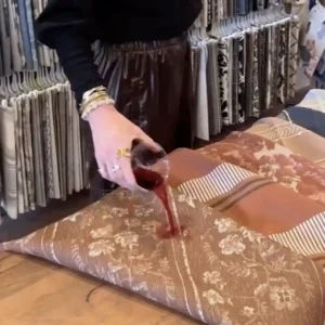 spilling red wine on fabric and how to clean instructions