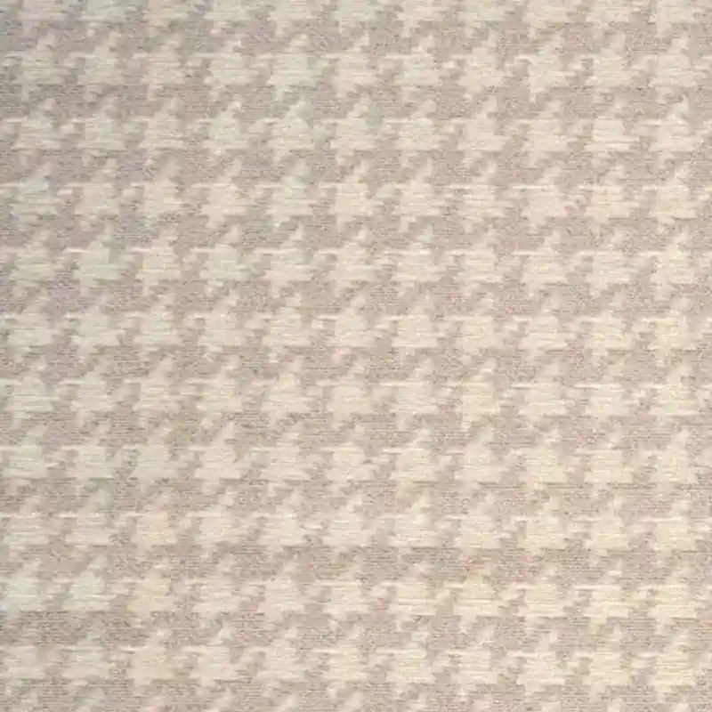 houndstooth print performance fabric neutral color pattern