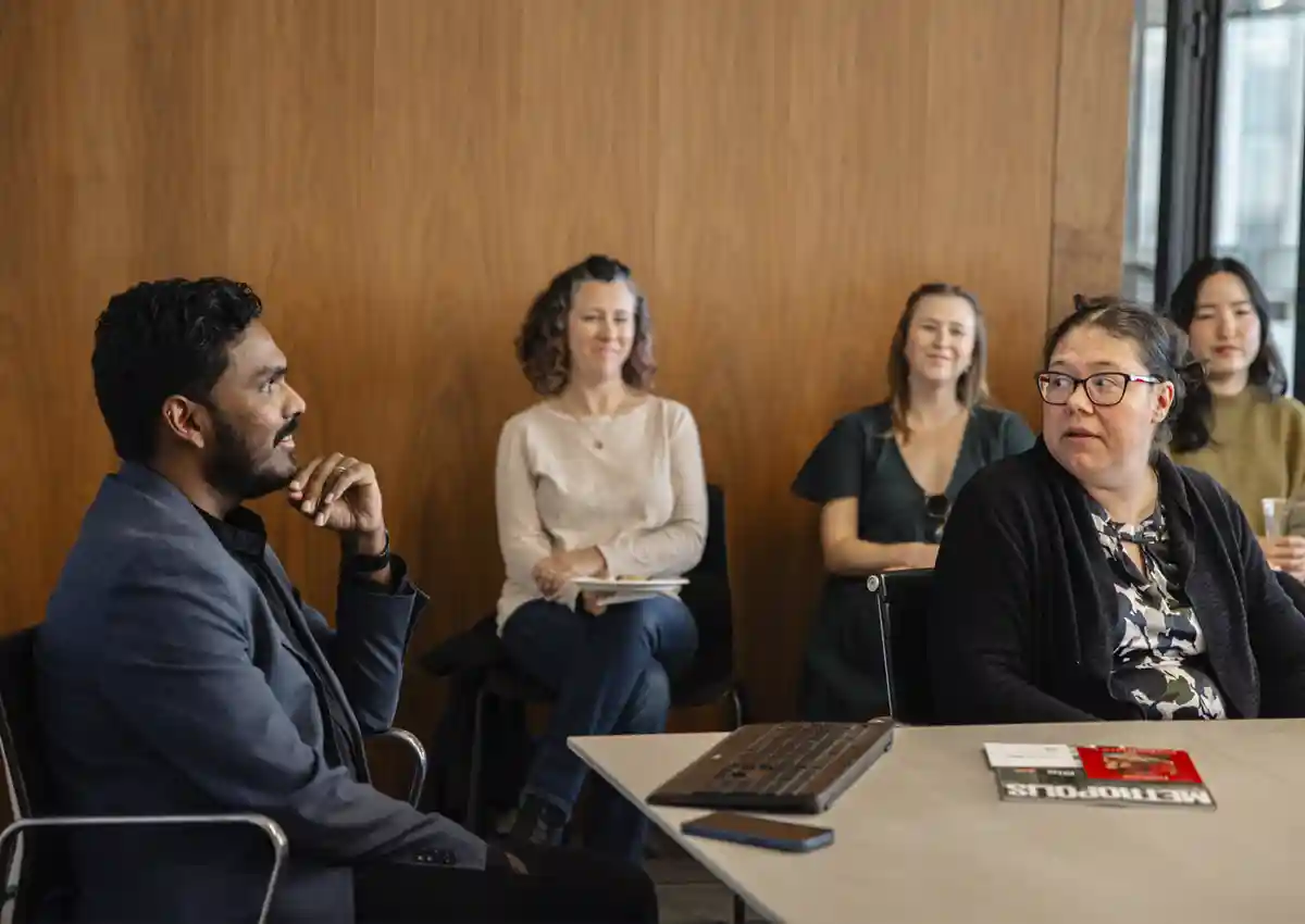 Seattle designers discussing sustainable fabrics and textiles