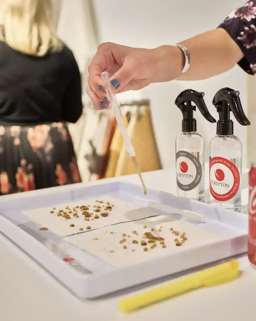Crypton cleaning demos happening at High Point Market