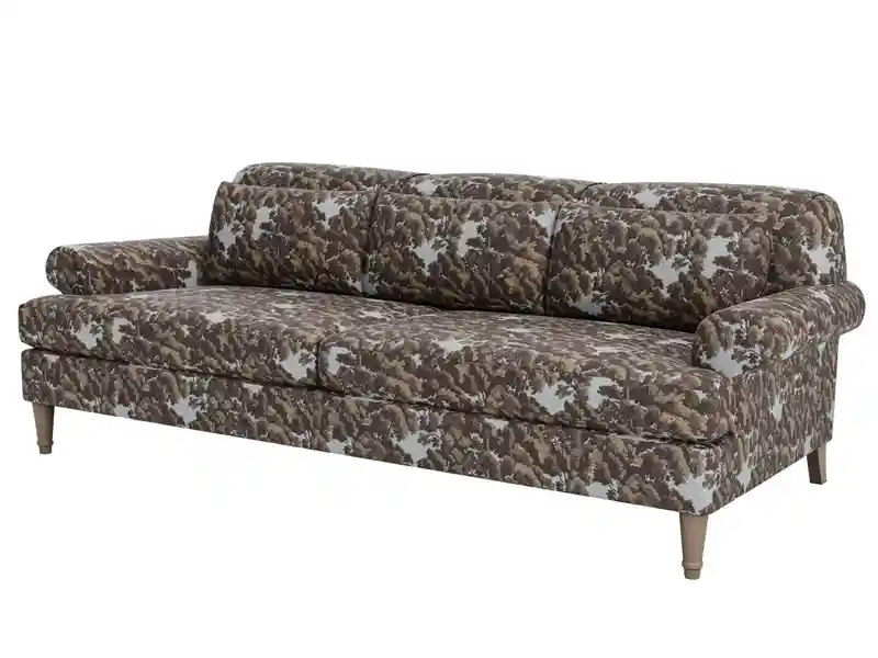 tapestry inspired performance fabric on kim salmela sofa