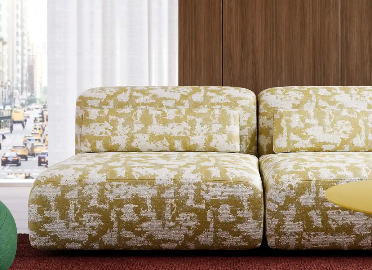new contract fabric with boucle texture