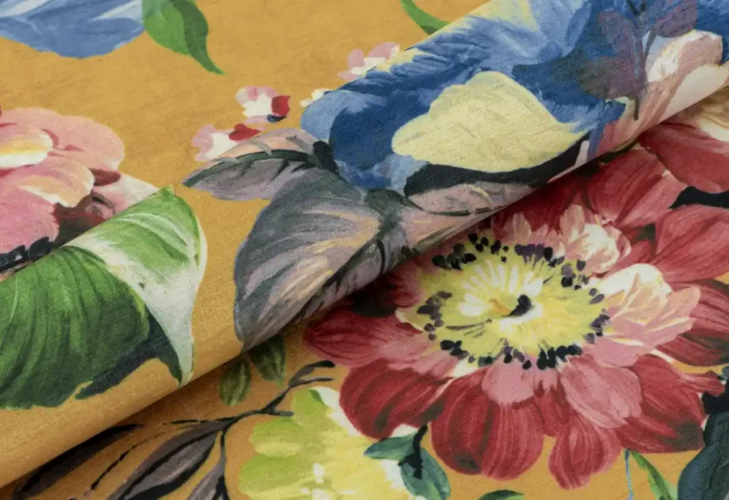 New bold floral contract fabric pattern at Burch Fabrics