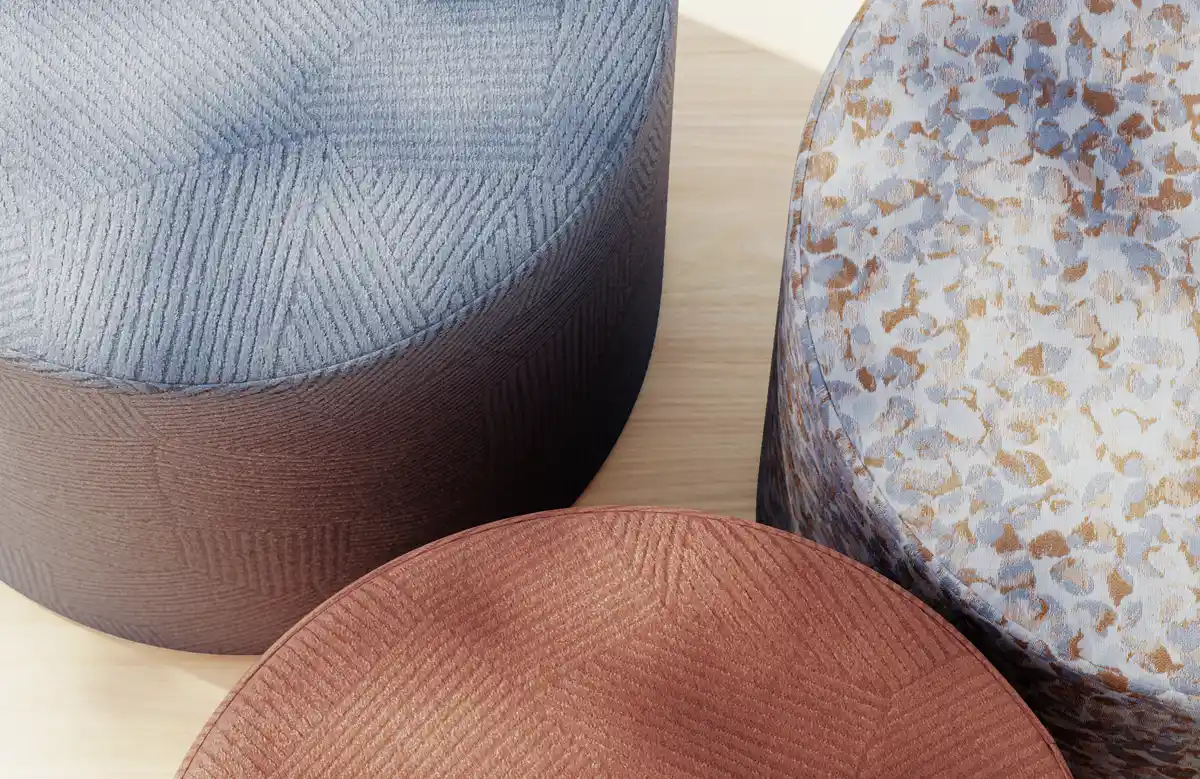 Ridge is a new textural contract fabric with organic design