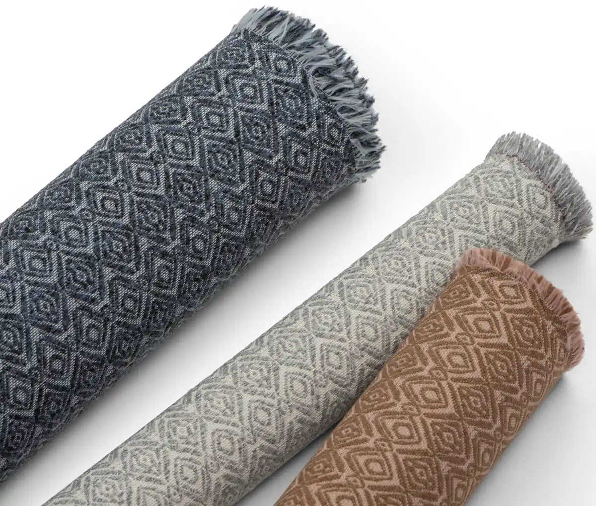 pattern jacquard fabric on the roll