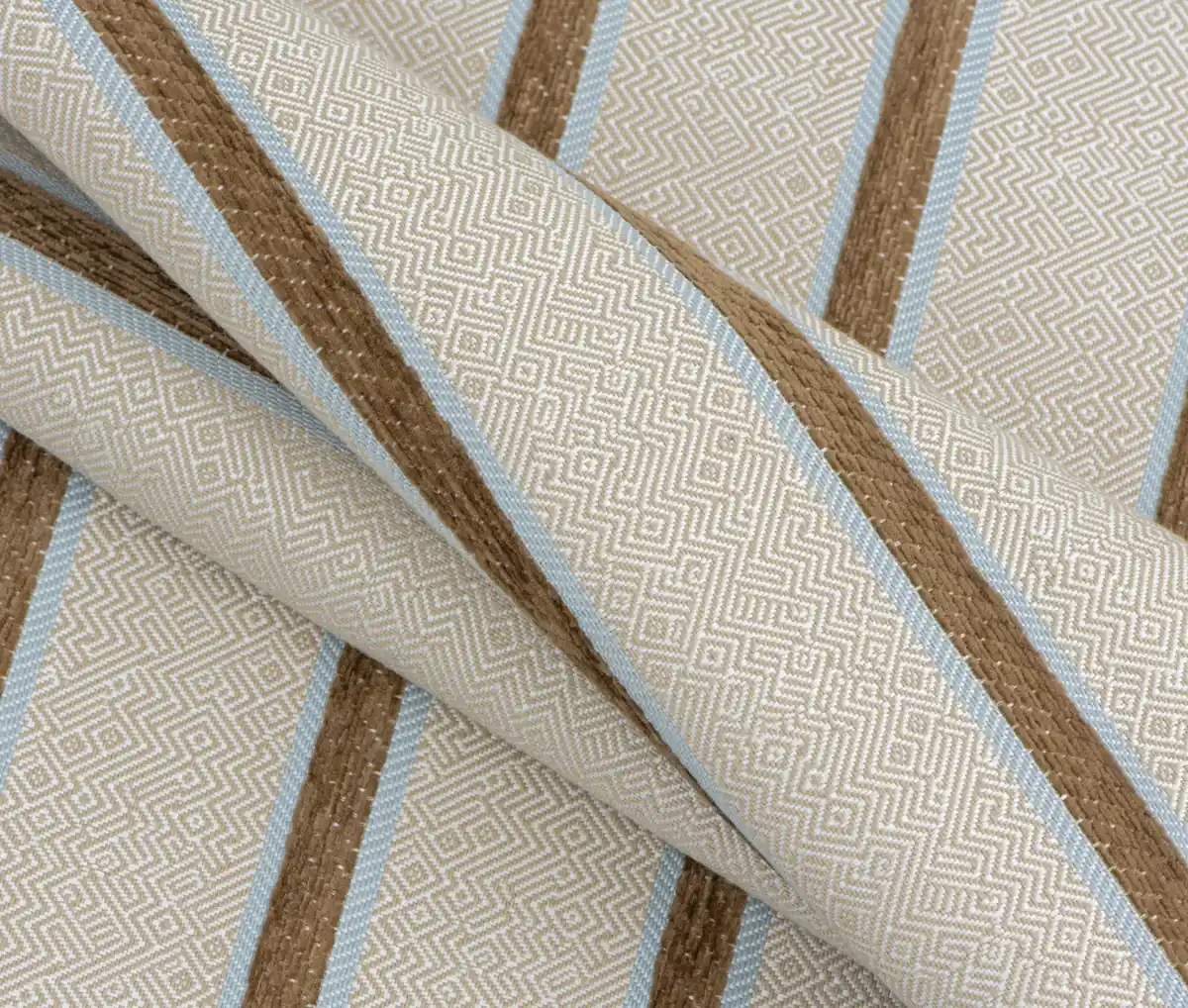 stripe pattern jacquard fabrics close up