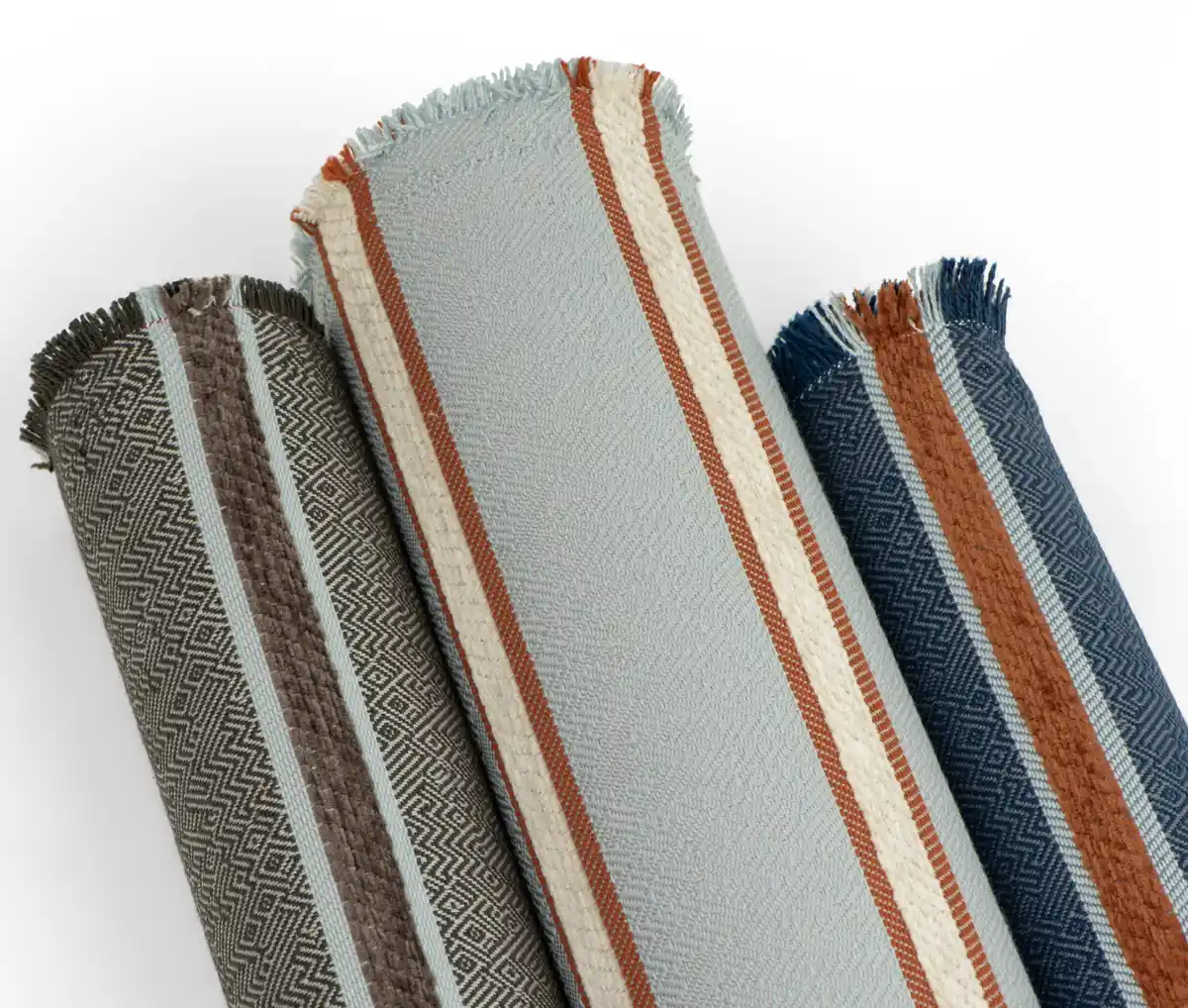 stripe pattern jacquard fabrics on the roll