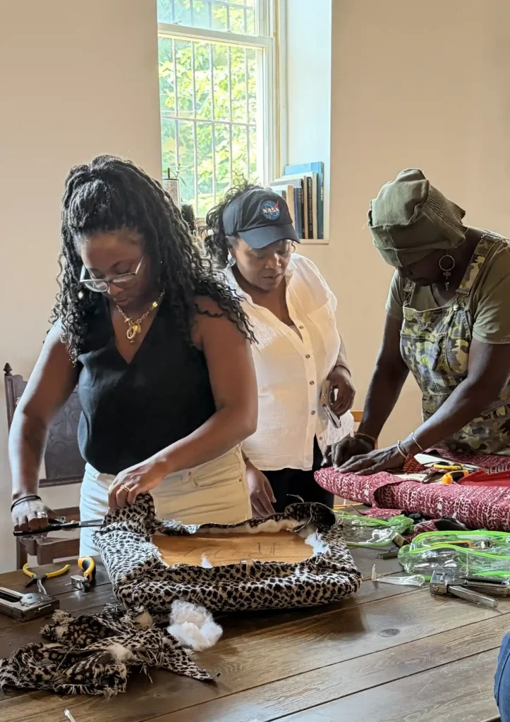Students got hands on training from Nicole